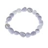 Chalcedon blau Armband (Nugget)